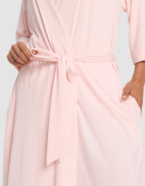 Women's Bamboo Stretch-Knit Kimono Robe