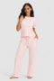 Women's Bamboo Stretch-Knit Lounge Tee & Pants Set