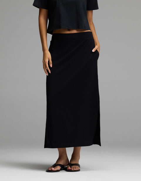Women's Brushed Bamboo Midi Skirt