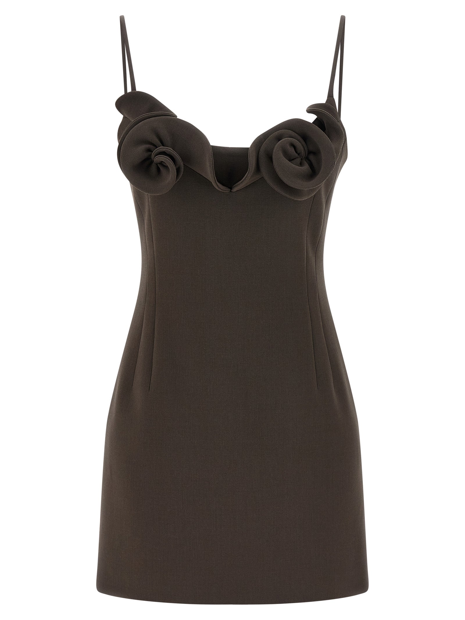 Wool Blend Pleated Mini Dress for Comfort