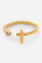 Wrapped Cross Gem Ring