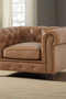 Cornelia Modern Contemporary Eco Leather Arm Chair - Light Brown