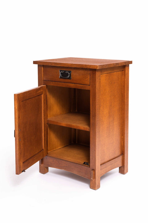Mission / Arts and Crafts 1 Door, 1 Drawer Nightstand