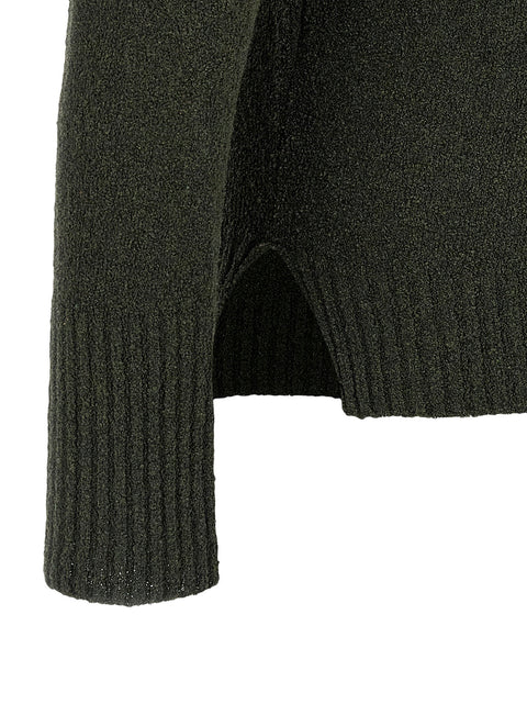 Ma'ry'ya Bouclé Cotton Polo Shirt
