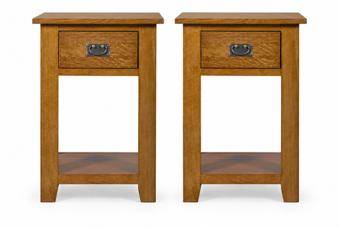 Mission 1-Drawer Nightstand – Michael's Cherry | Crafters & Weavers