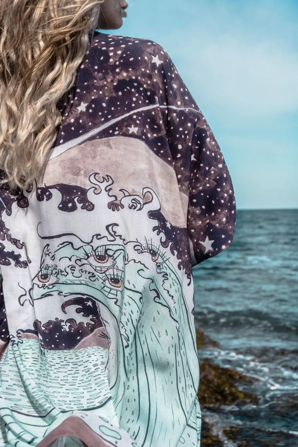 Moonstruck Starduster Bamboo Bohemian Kimono
