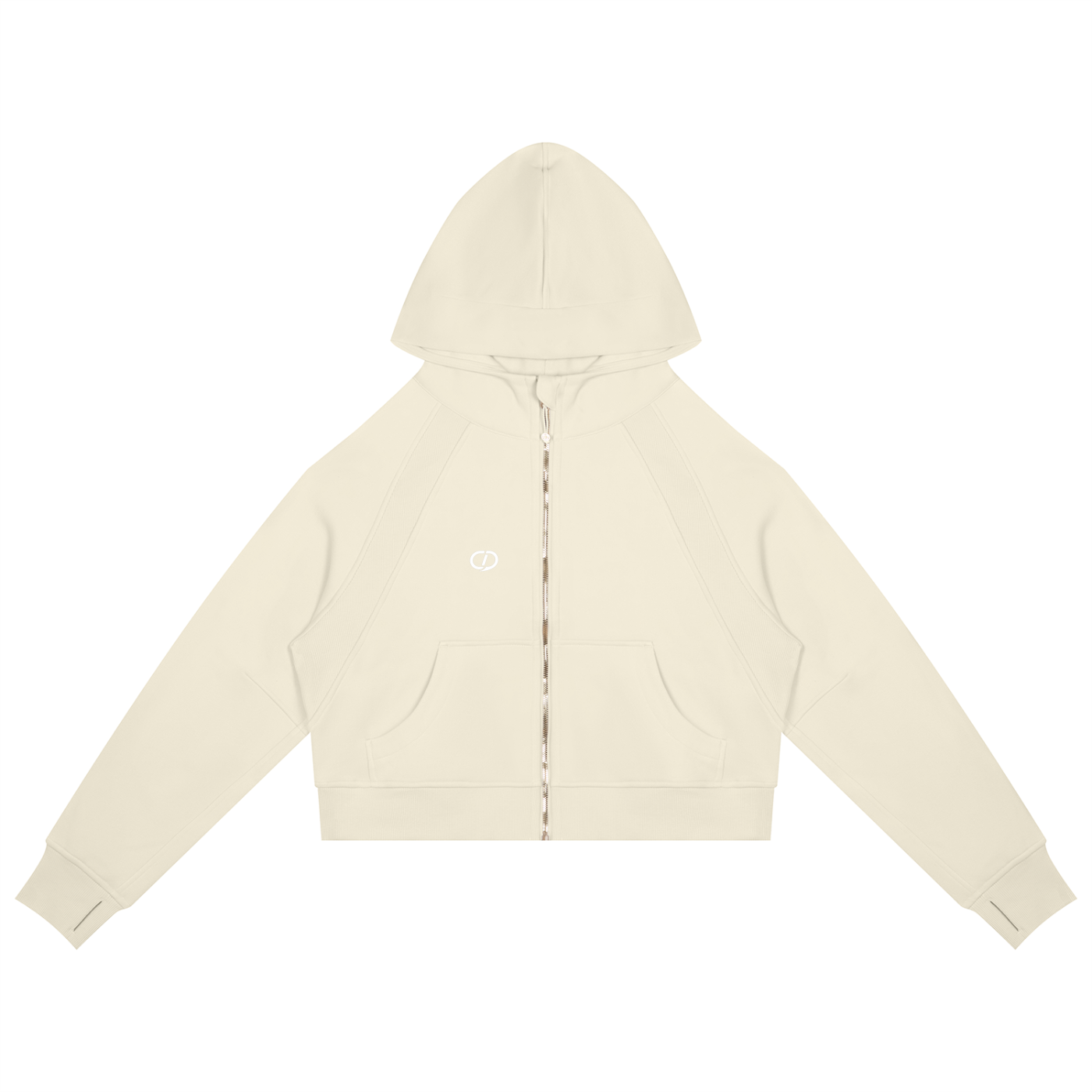 Cropped Zip Hood