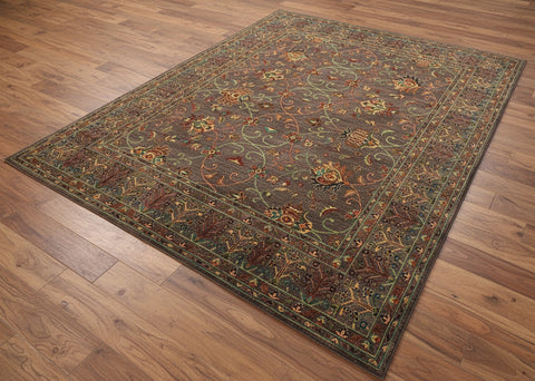Hand-Knotted Sultanabad Vegetable-Dyed Wool Rug, 8' 5" x 11' 8"