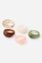 Resin Dome Ring Set