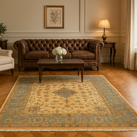 Sultanabad 100% wool Hand Made Rug, 8' x 10' (P)