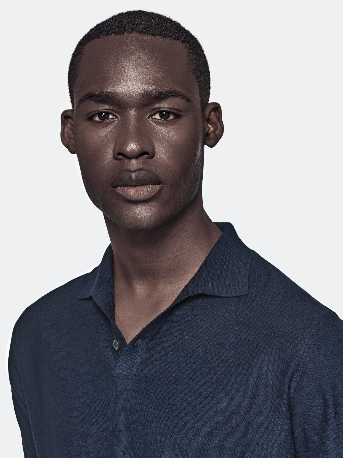 Airefinery Cotton And Linen Short Sleeve Polo Shirt