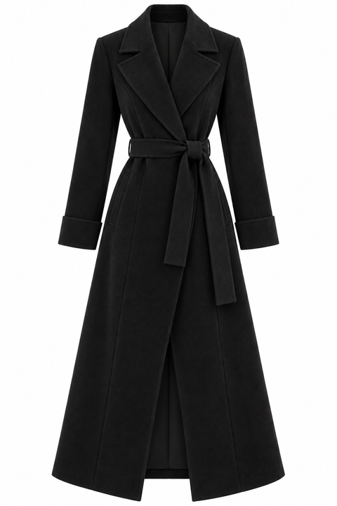 BELLA SUEDE WRAP COAT