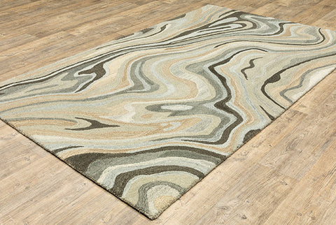 Fusion Anastasia Rug Black/Grey/White