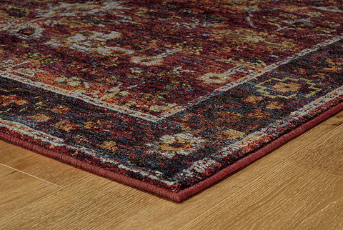Medalia Andorra Rug Burgandy/Yellow