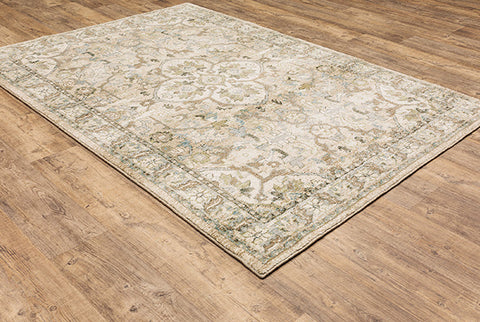 Medalia Area Rug - Cream. Beige. Light Blue