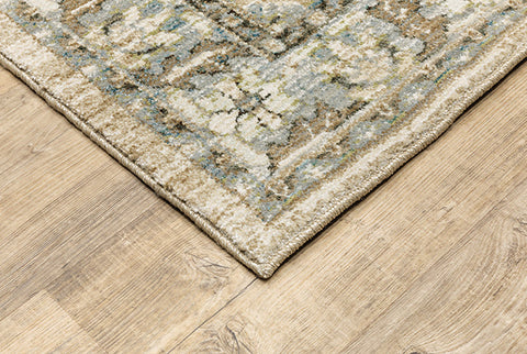 Medalia Area Rug - Cream. Beige. Light Blue