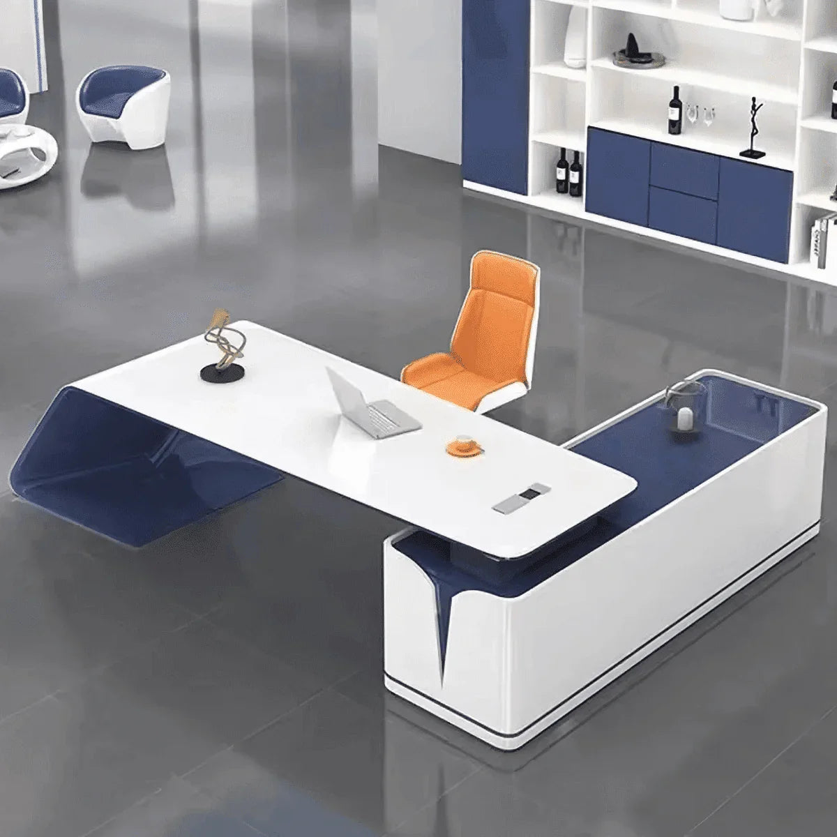 Euclid · Modern L-Shaped Executive Desk