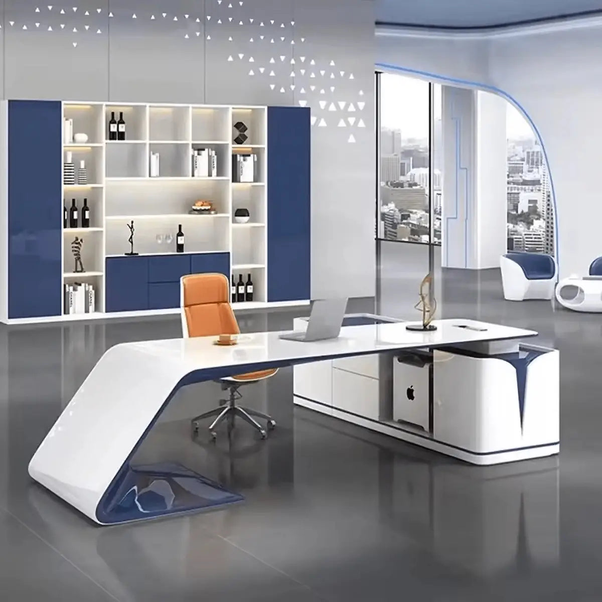 Euclid · Modern L-Shaped Executive Desk