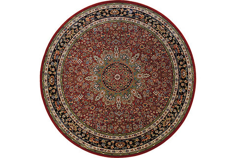 Medalia Area Rug Burgandy, Green
