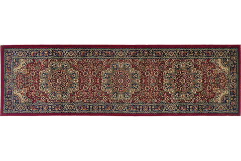 Medalia Area Rug Burgandy, Green