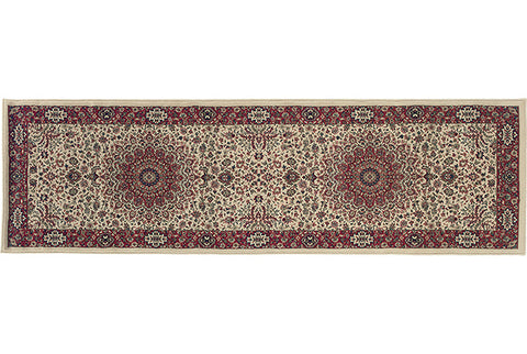 Medalia Area Rug Burgandy, Beige: available in 11 sizes