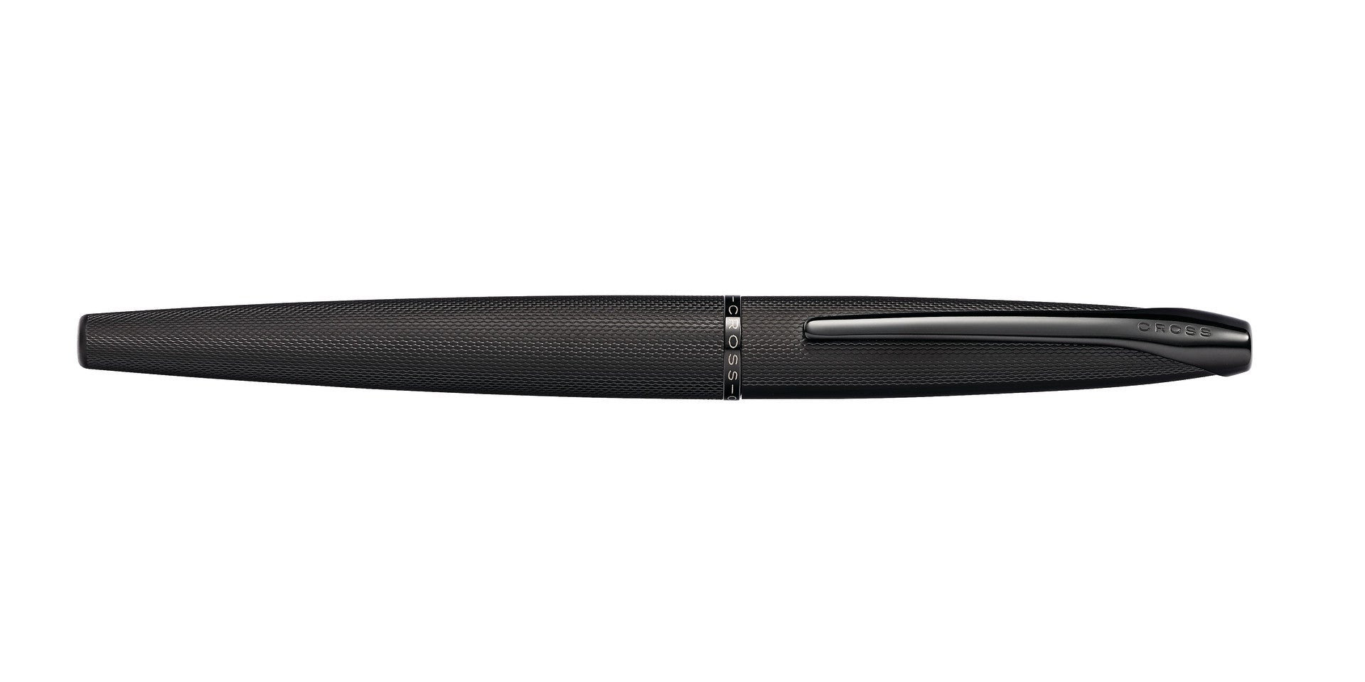 ATX® Brushed Black Stainless Steel Medium Nib Fountain Pen