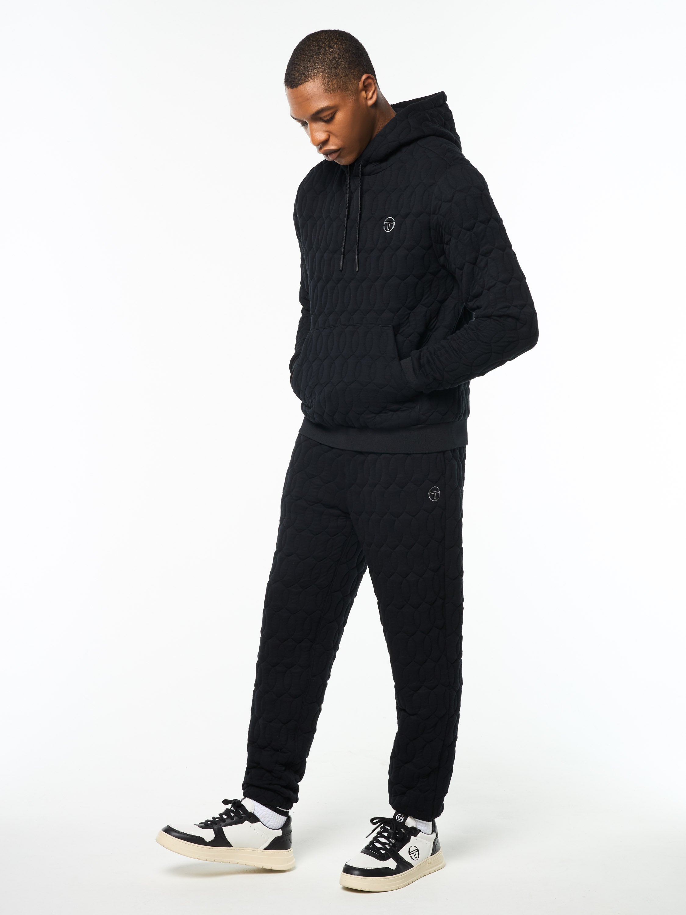 Aversa Quilted Hoodie- Black Beauty