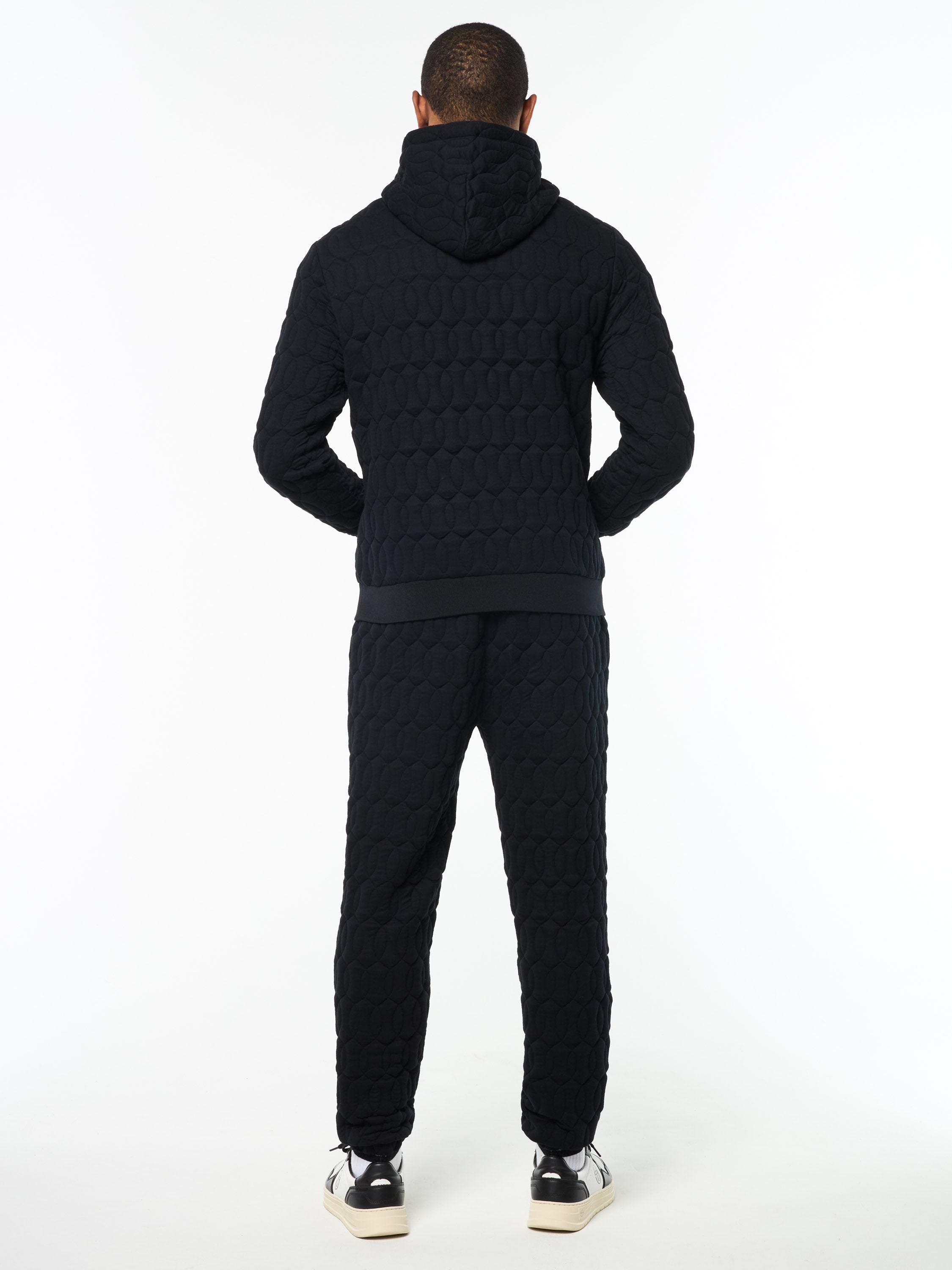 Aversa Quilted Hoodie- Black Beauty