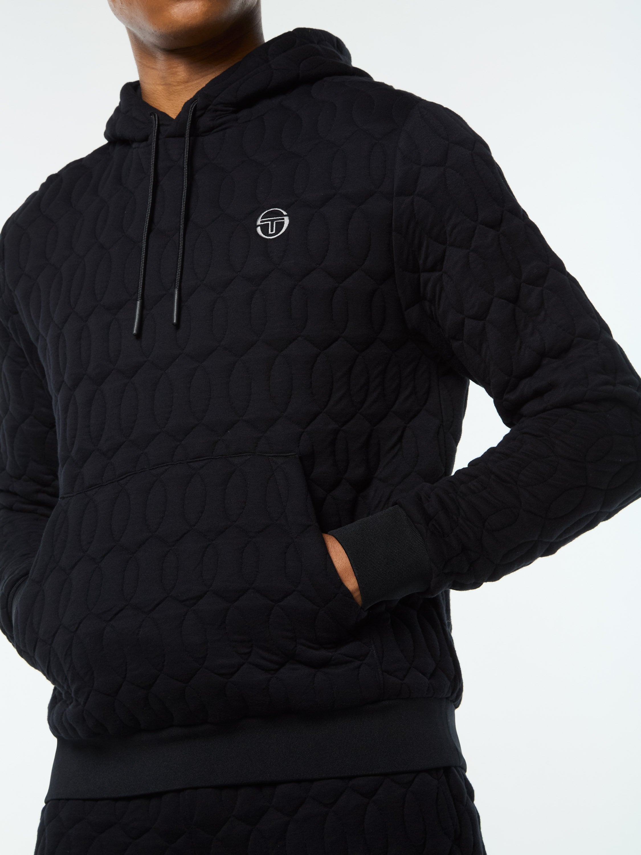 Aversa Quilted Hoodie- Black Beauty