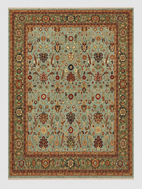 Hand-Knotted Vegetable Dye Sultanabad Rug from Pakistan,  8' 5" x 10'