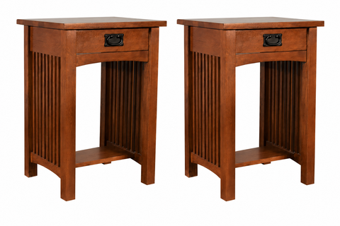 Mission 1 Drawer Spindle End Table (Pre-Order Micheal's Cherry Only)