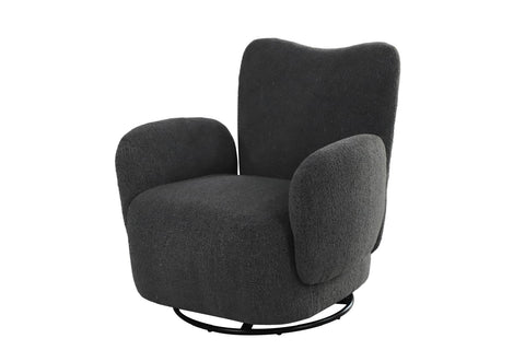 Atlas Modern Fabric Swivel Arm Chair