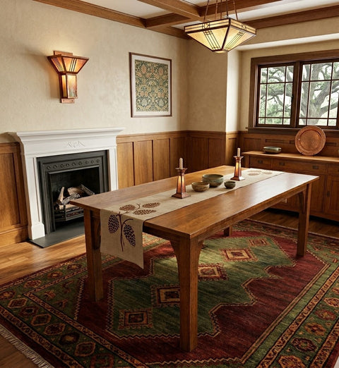 Mission 70" Solid Oak Dining Table -