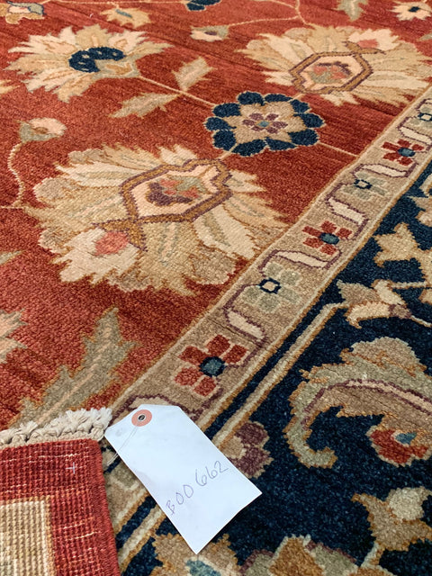 Hand-Knotted Sultanabad Vegetable-Dyed Wool Rug, 8' 7" x 12' 1" (K)