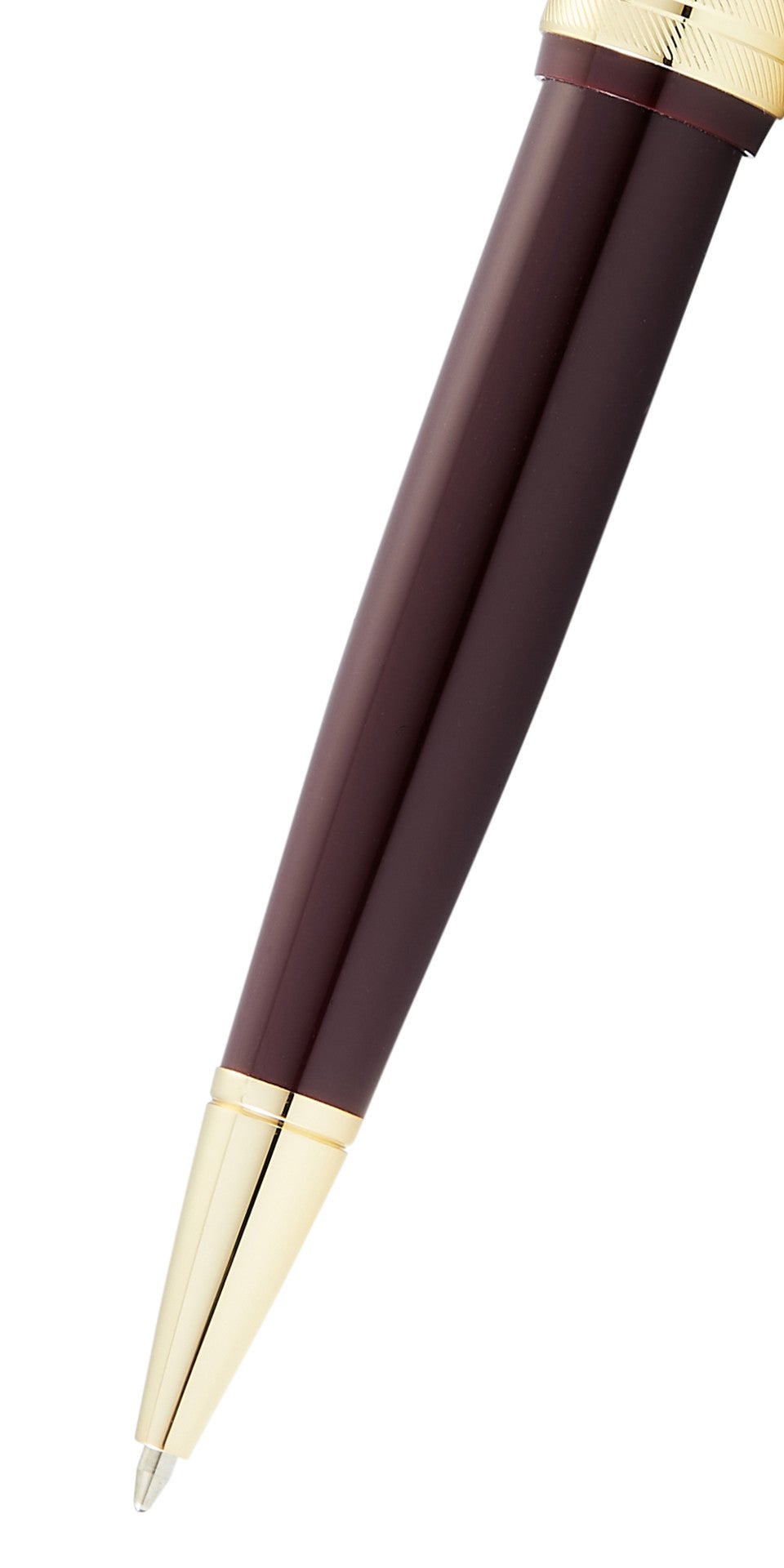 Bailey Light™ Polished Burgundy Resin and Gold Tone Ballpoint Pen