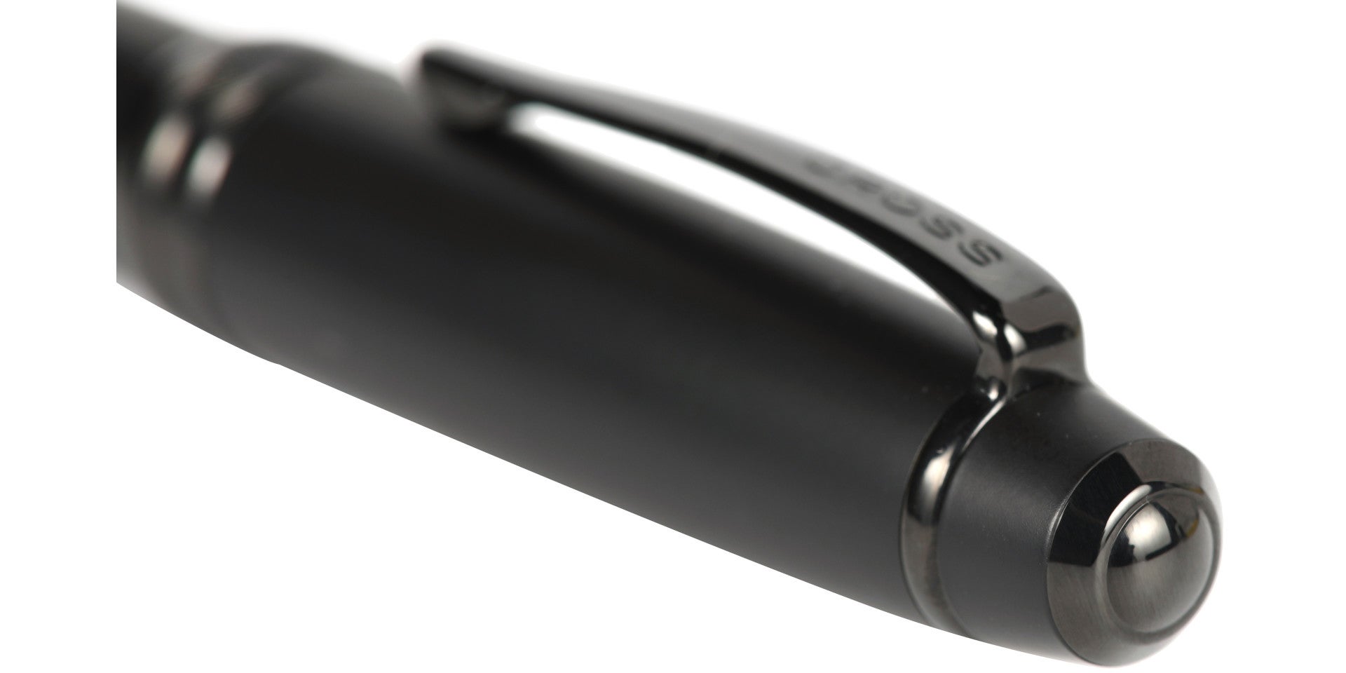 Bailey™ Matte Black Lacquer Stainless Steel Extra-Fine Nib Fountain Pen