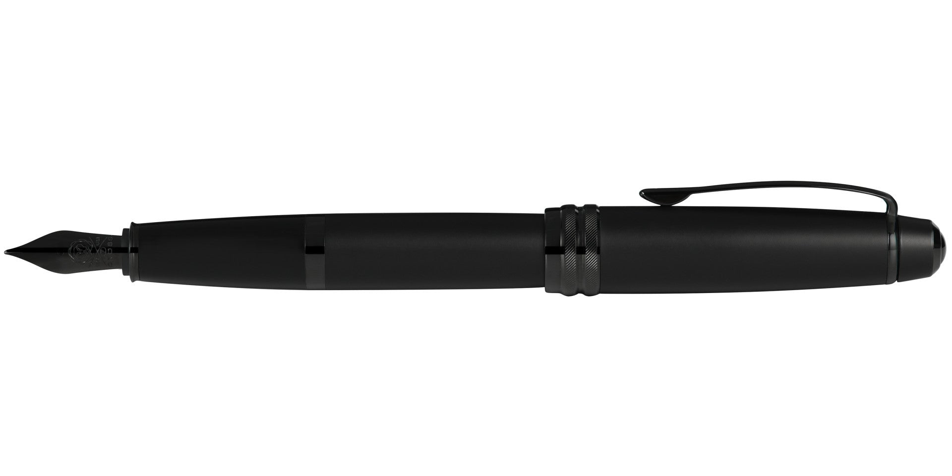 Bailey™ Matte Black Lacquer Stainless Steel Fine Nib Fountain Pen