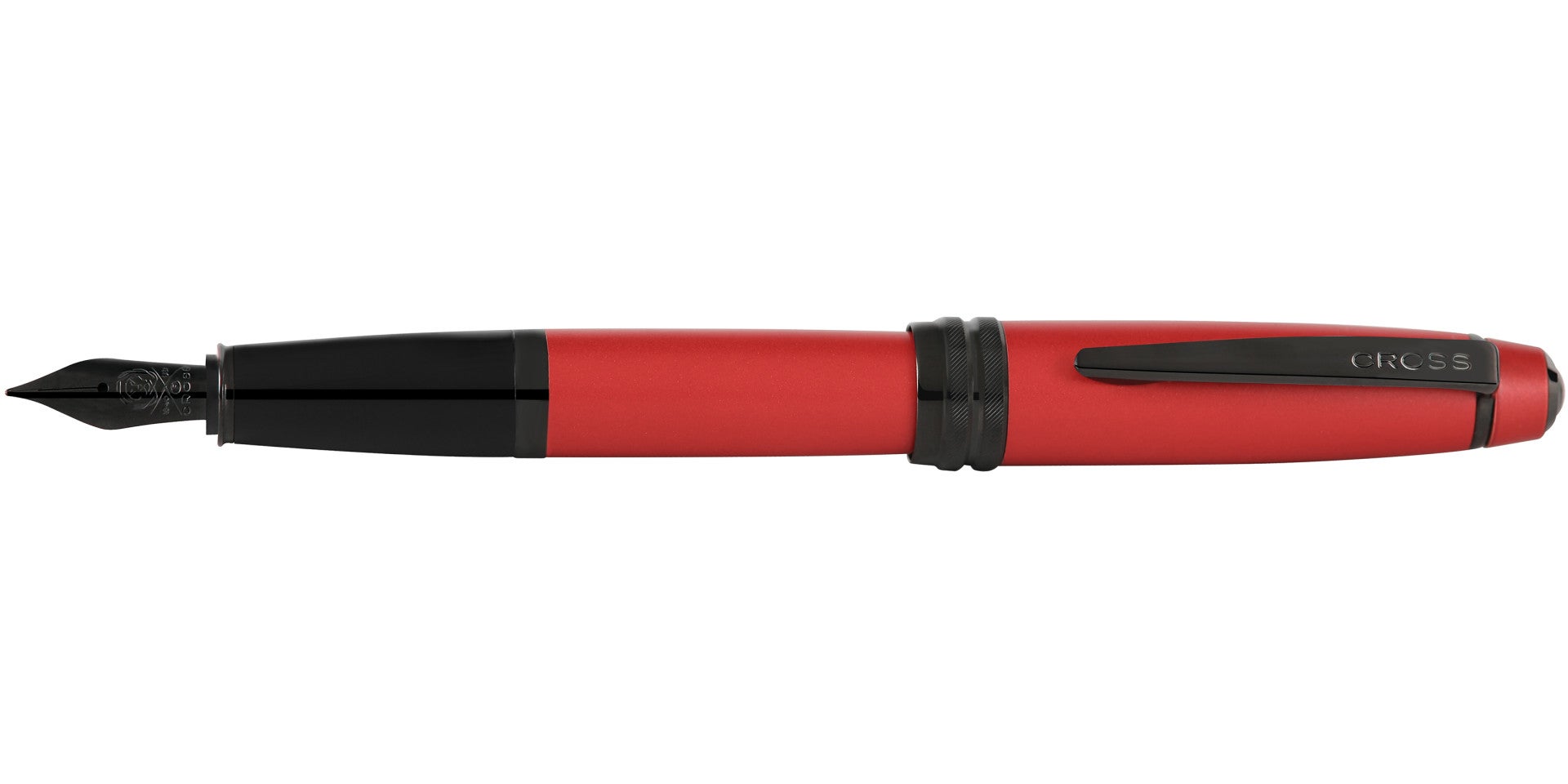 Bailey™ Matte Red Lacquer Stainless Steel Medium Nib Fountain Pen