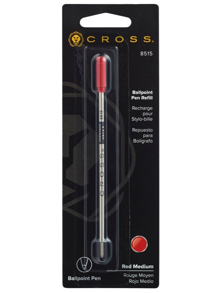 Ballpoint Pen Refill - Red - Medium - Single Pack