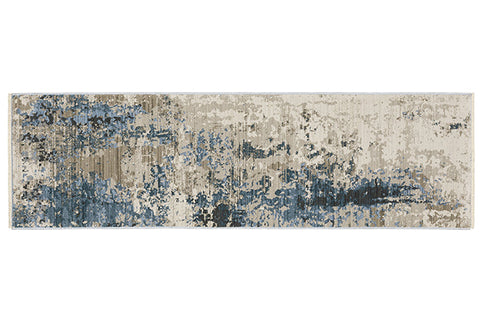 Fusion Bauer Rug Blue/White