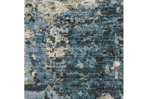 Fusion Bauer Rug Blue/White