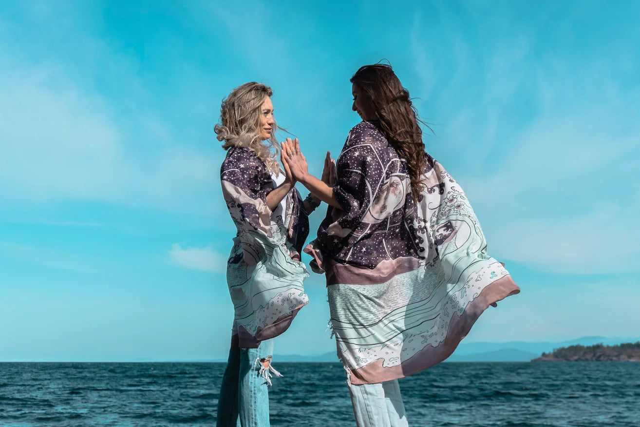 Moonstruck Starduster Bamboo Bohemian Kimono