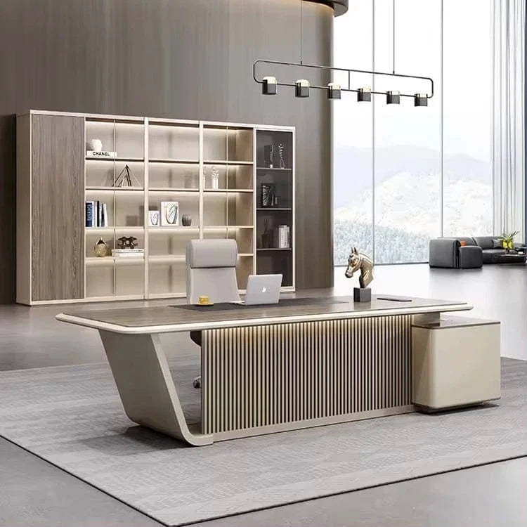 Mantell · Modern L-Shaped Executive Desk