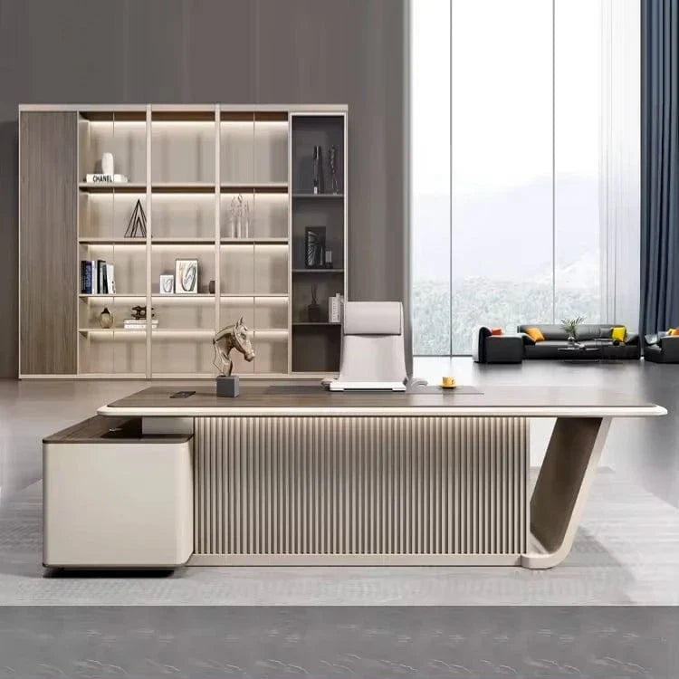 Mantell · Modern L-Shaped Executive Desk
