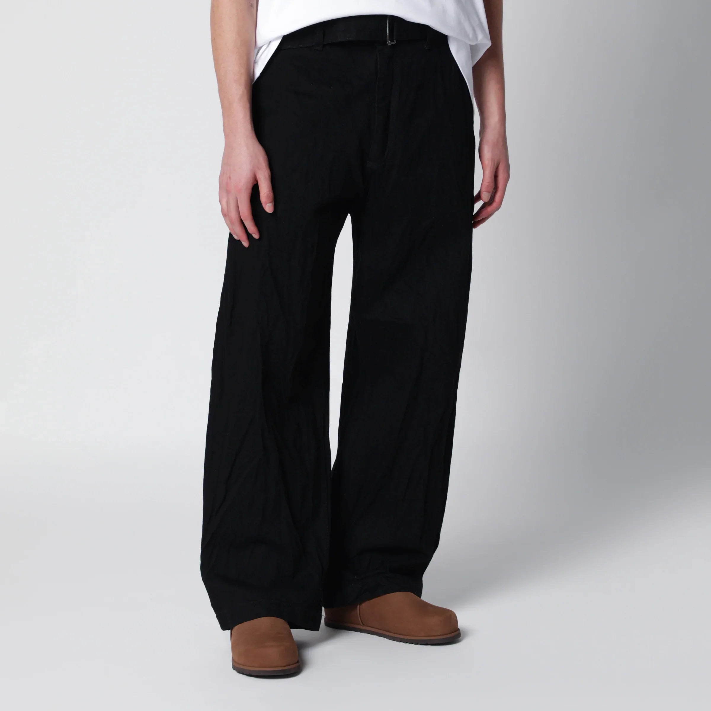 Black Cotton Denim Jeans Mid-Rise for Everyday Comfort