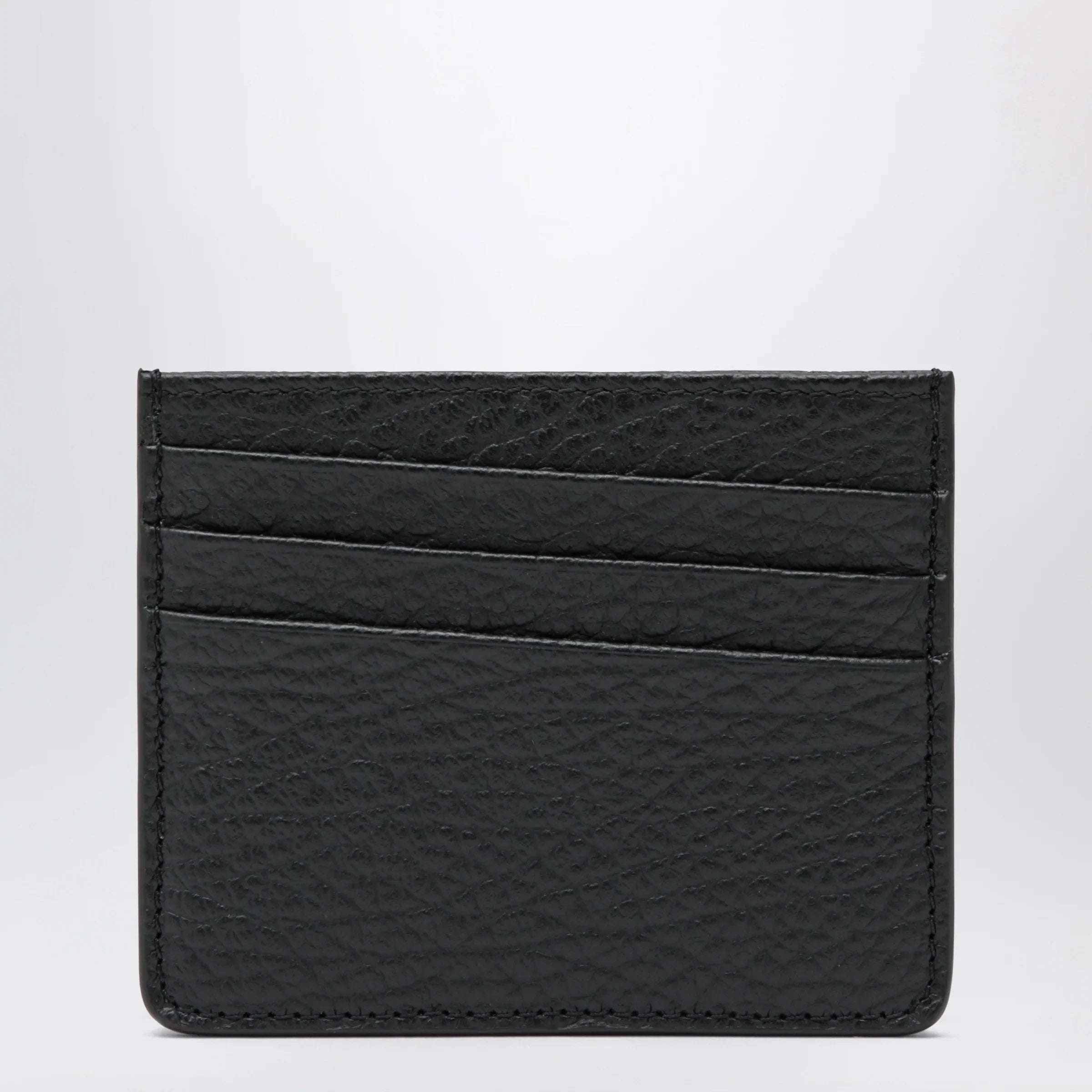 Black Embossed Calfskin Card Holder