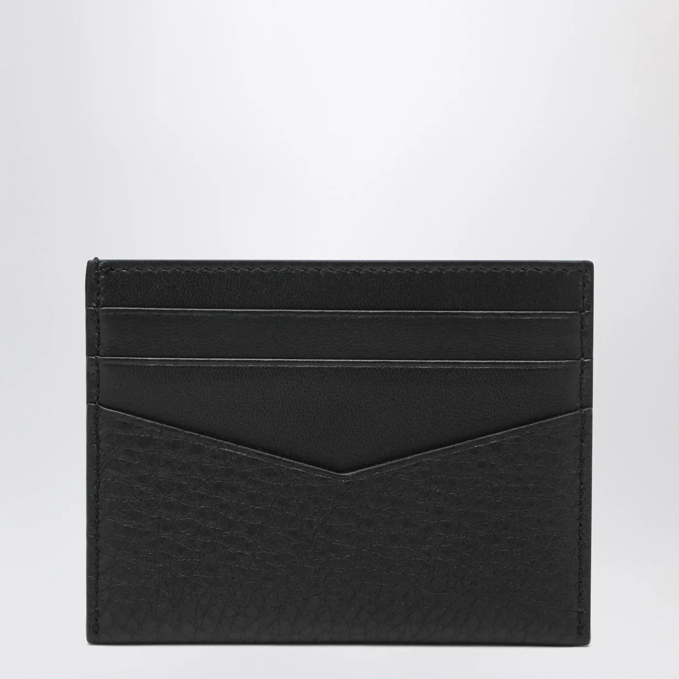 Black Full-Grain Calfskin Card Holder Everyday Use