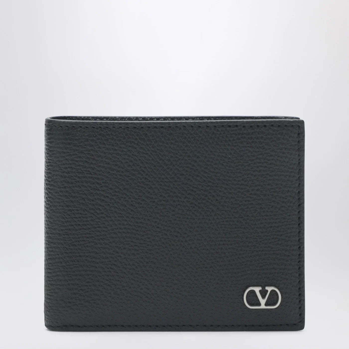 Black Hammered Leather Wallet for Everyday Use