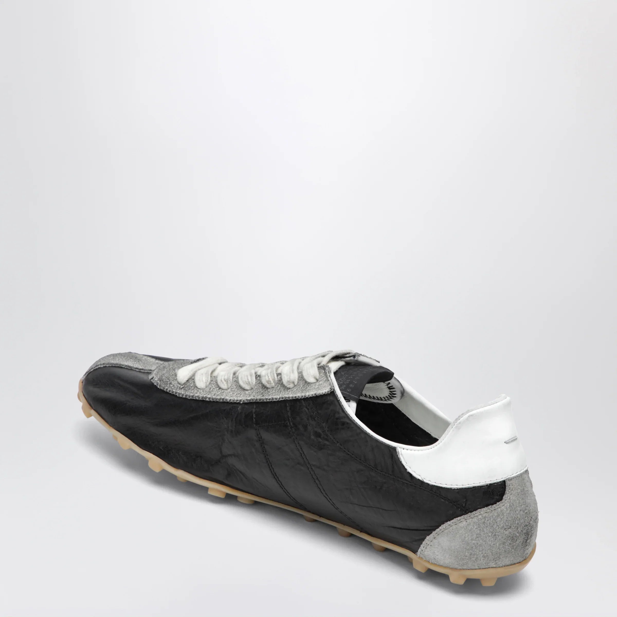 Black Leather & Vintage Suede Sneakers for Everyday Comfort