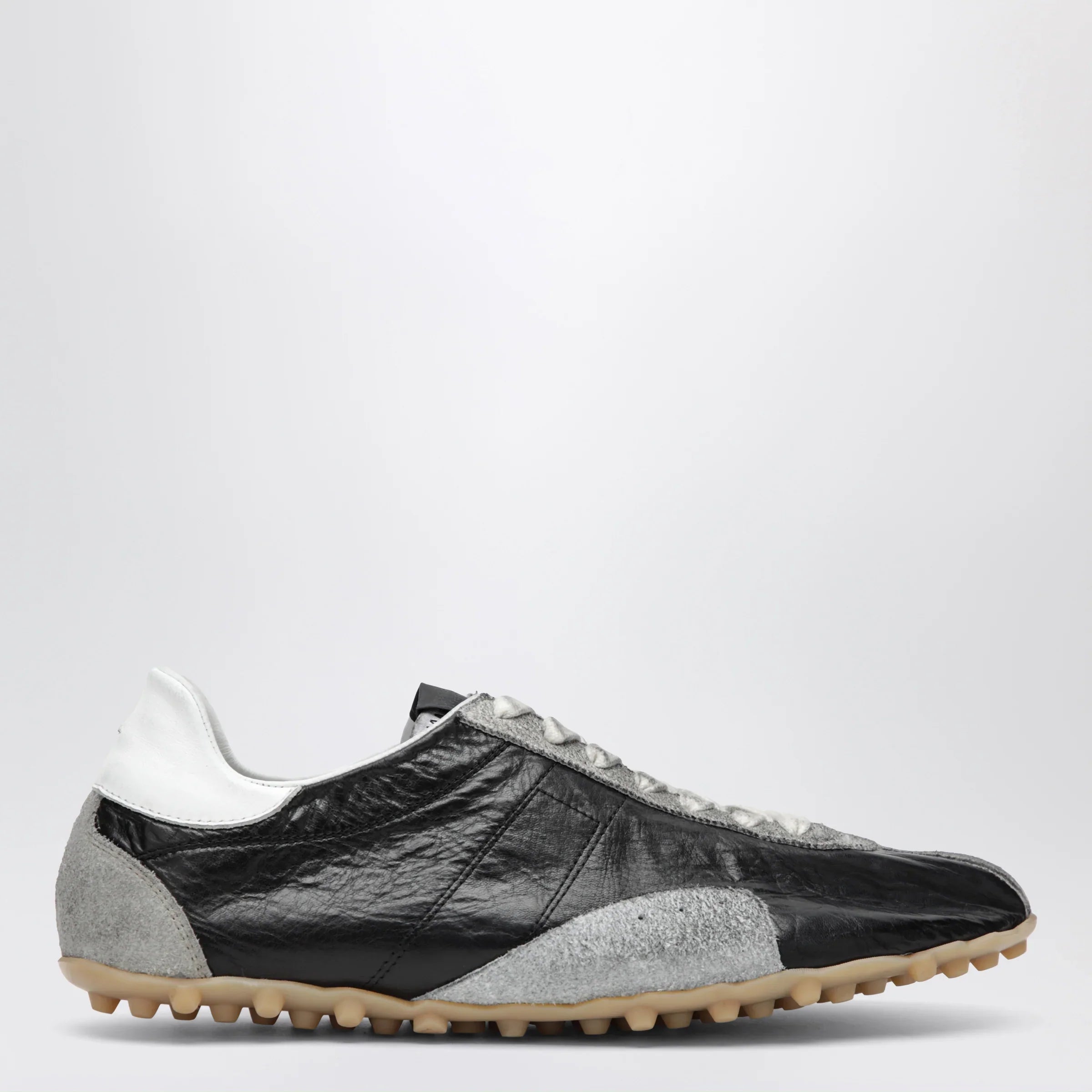 Black Leather & Vintage Suede Sneakers for Everyday Comfort